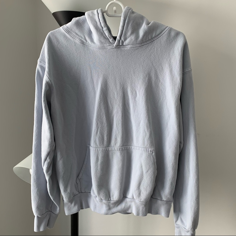 Brandy Melville Light Blue Hoodie Sweatshirt